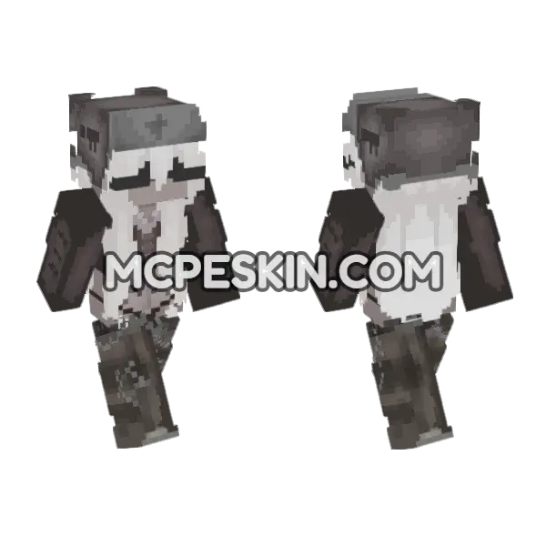 Angel 6987357 Minecraft Bedrock skin, front and back