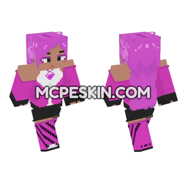 Angela 6835824 Minecraft Bedrock skin, front and back