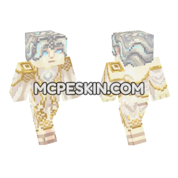 Angelic White Robes, front and back