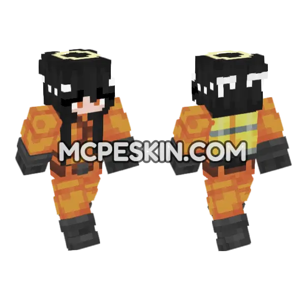 Angelina Minecraft Bedrock skin, front and back