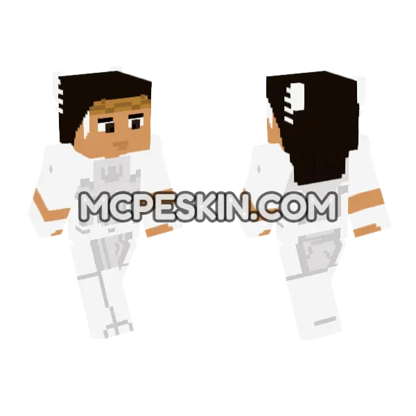 Angelique CS Earth Minecraft Bedrock skin, front and back