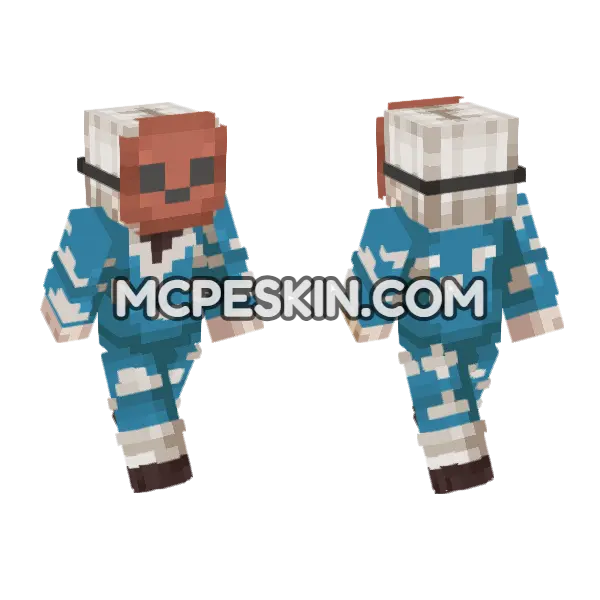 Anime 1 Minecraft Bedrock skin, front and back