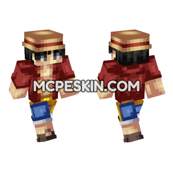 Anime 1 Minecraft Bedrock skin, front and back