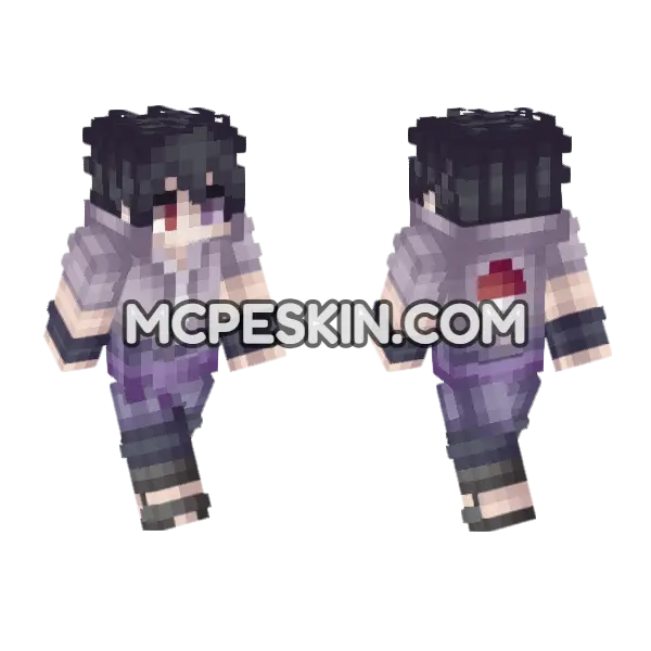 Anime 18 Minecraft Bedrock skin, front and back