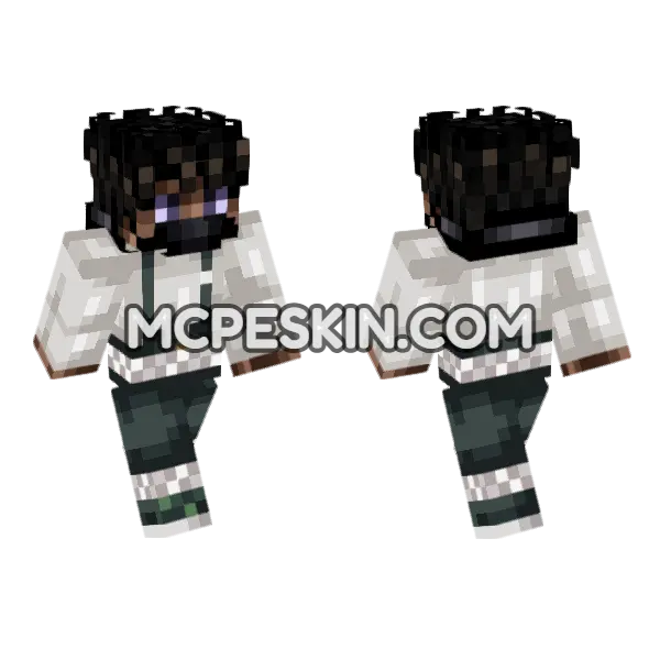 Anime 18 Minecraft Bedrock skin, front and back