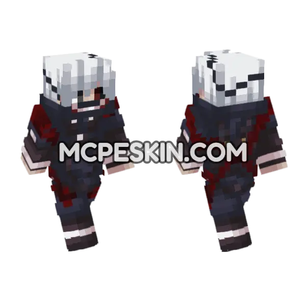 Anime 2 Minecraft Bedrock skin, front and back