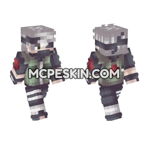 Anime 3 Minecraft Bedrock skin, front and back
