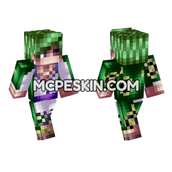 Anime 8 Minecraft Bedrock skin, front and back