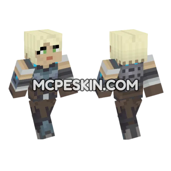 Anya Stroud Minecraft Bedrock skin, front and back
