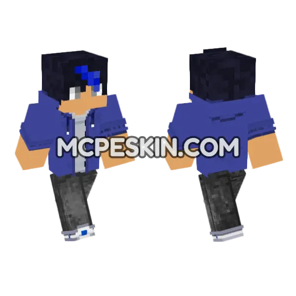 Aphmau And Friends Skin Minecraft Bedrock skin, front and back