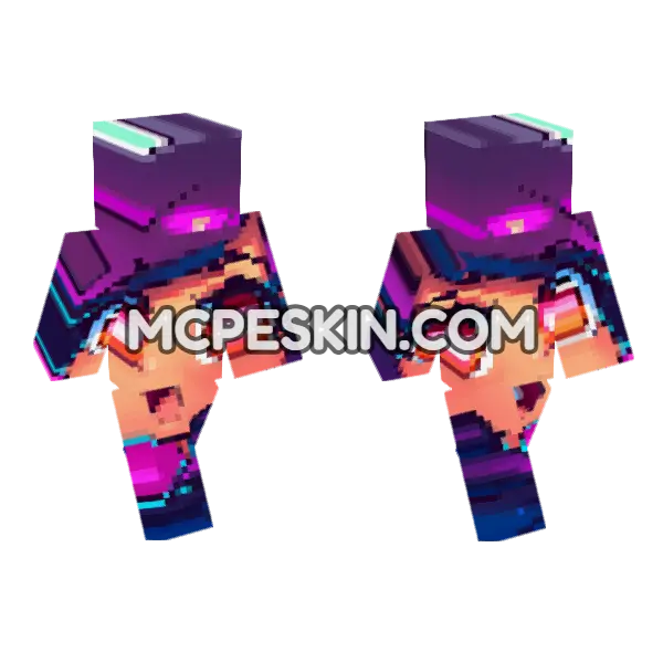 Aphmau HD Avatar Skin Minecraft Bedrock skin, front and back