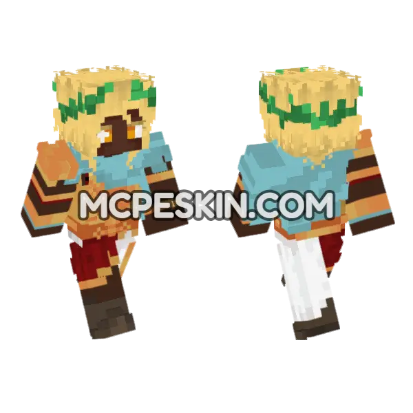 Apollo Hades Game Minecraft Bedrock skin, front and back