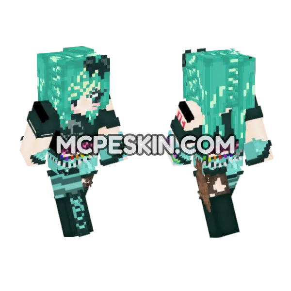 Aqua Vocaloid Outfit, front and back