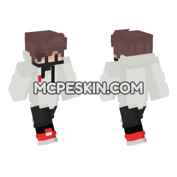 Aquino Minecraft Bedrock skin, front and back