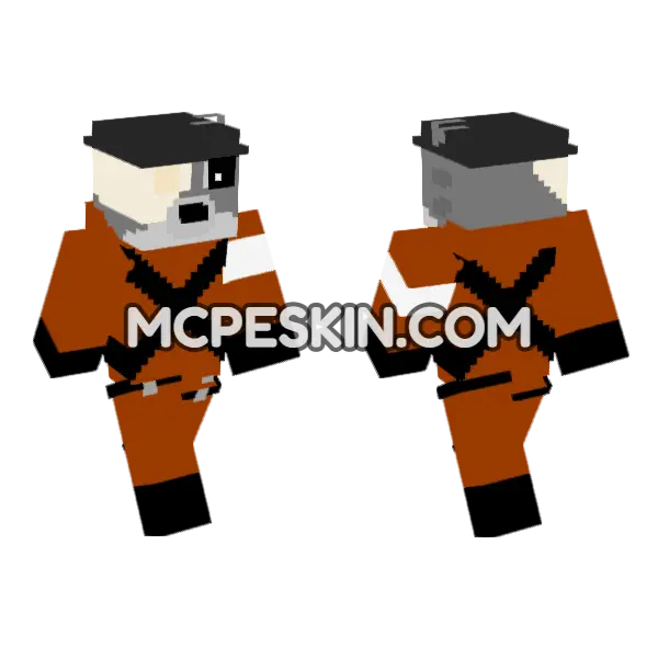 Archie Infected Piggy Book 2 Minecraft Bedrock skin, front and back