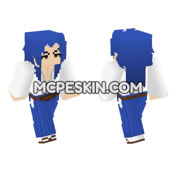 Arena Of Valor Ryoma Ailing Samurai Minecraft Bedrock skin, front and back