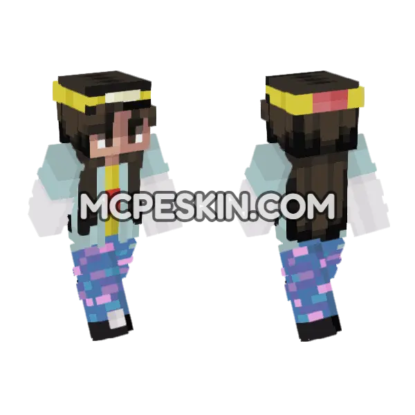 Argyle Pattern Skin Minecraft Bedrock skin, front and back