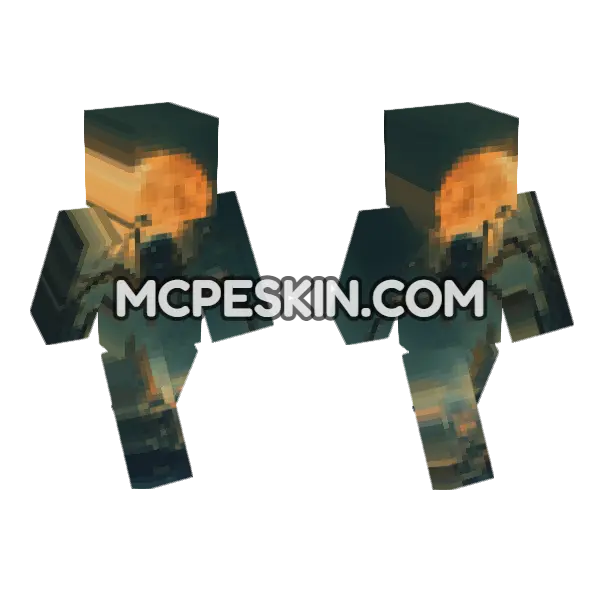 Art 4 Minecraft Bedrock skin, front and back