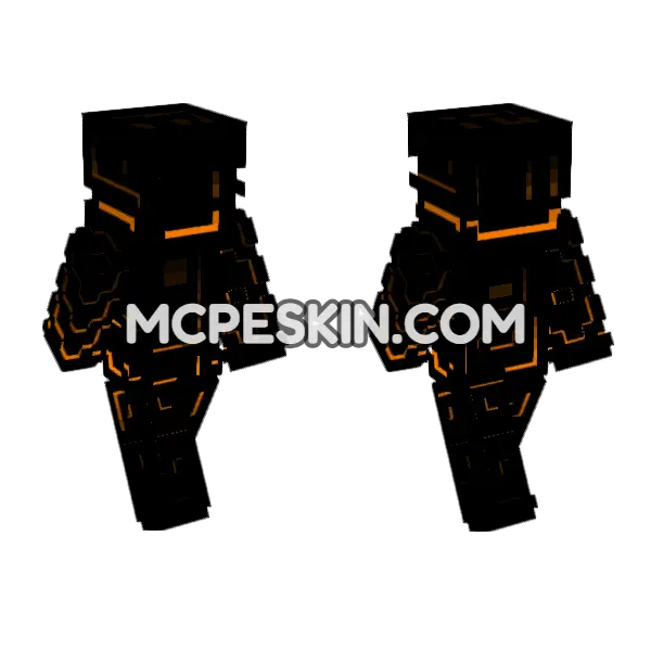 Ashen Skin Minecraft Bedrock skin, front and back