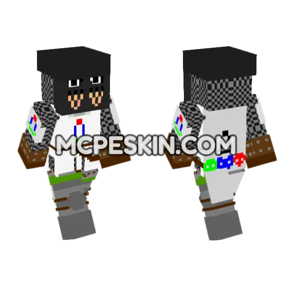 Assassin Knight Costume, front and back