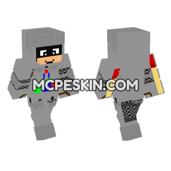 Assassin's Creed Knight Costume, front and back