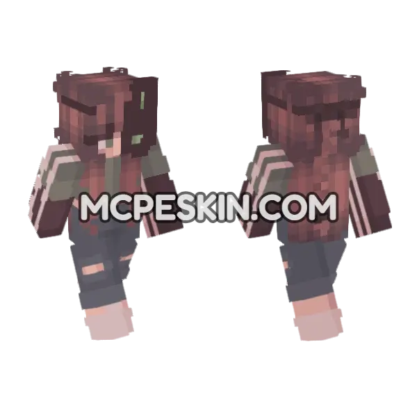 Astra Skin Minecraft Bedrock skin, front and back