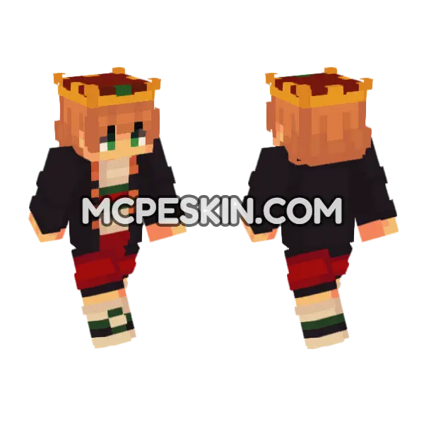 Astrid Alex Minecraft Bedrock skin, front and back