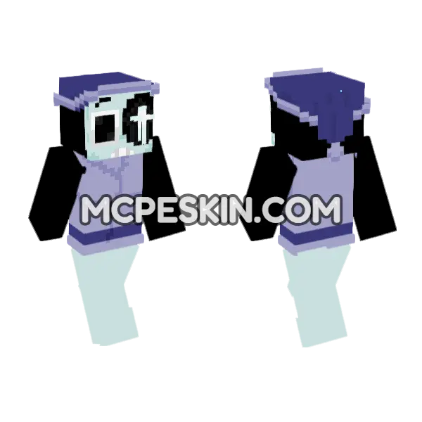 Astro Remake Minecraft Bedrock skin, front and back