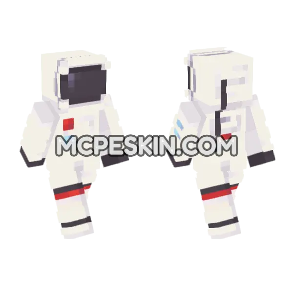 Astronaut 4 Minecraft Bedrock skin, front and back