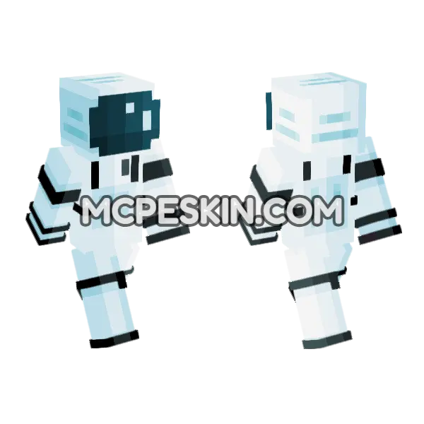 Astronaut19 Minecraft Bedrock skin, front and back