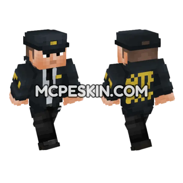 ATF Agent Skin Minecraft Bedrock skin, front and back