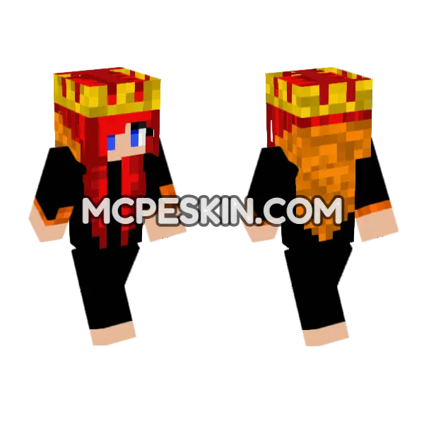 Autumn Queen 5787288 Minecraft Bedrock skin, front and back
