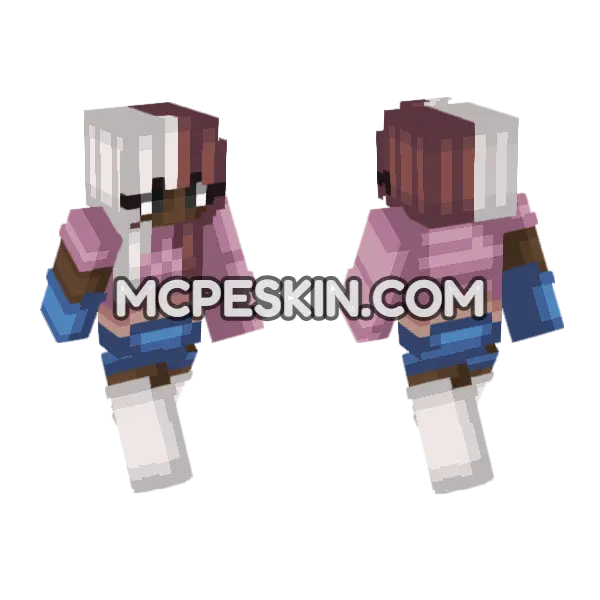Ava Skin Minecraft Bedrock skin, front and back