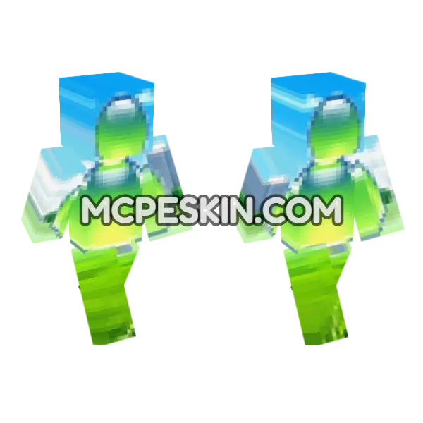 Avatar 11 Minecraft Bedrock skin, front and back