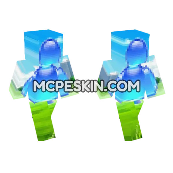 Avatar 15 Minecraft Bedrock skin, front and back