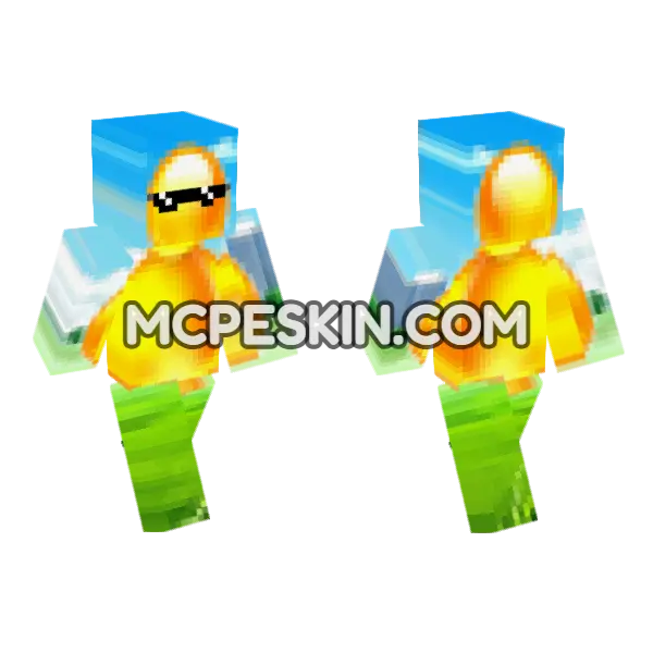 Avatar 18 Minecraft Bedrock skin, front and back