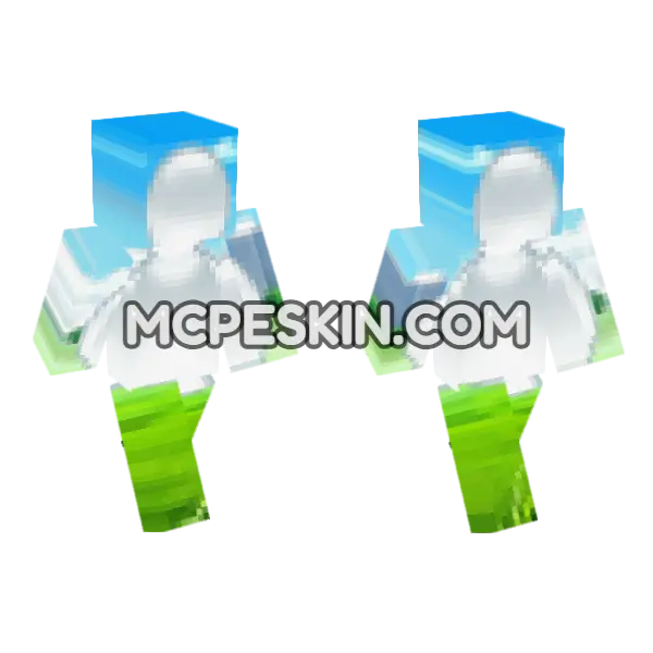 Avatar 3 Minecraft Bedrock skin, front and back
