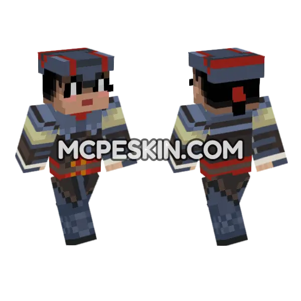 Aveline De Grandpre Minecraft Bedrock skin, front and back