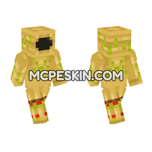 Awaking Leaves Skin Minecraft Bedrock skin, front and back