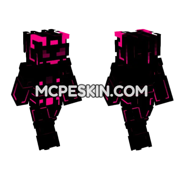 Axiom Skin Minecraft Bedrock skin, front and back