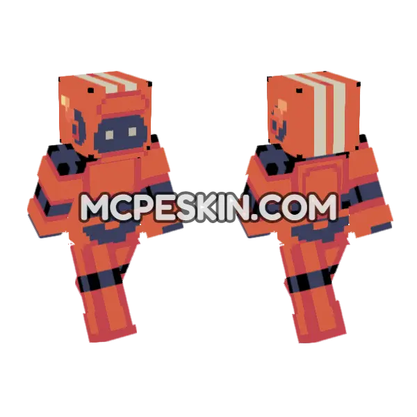 Baby Monitor Robot K Minecraft Bedrock skin, front and back