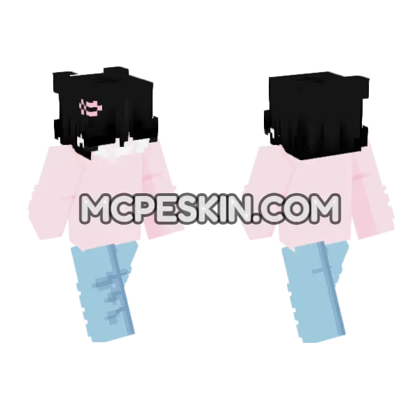 Baby Pink Boy Skin, front and back