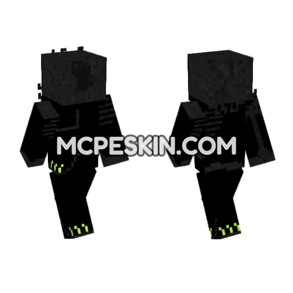 Bacteria Skin Minecraft Bedrock skin, front and back
