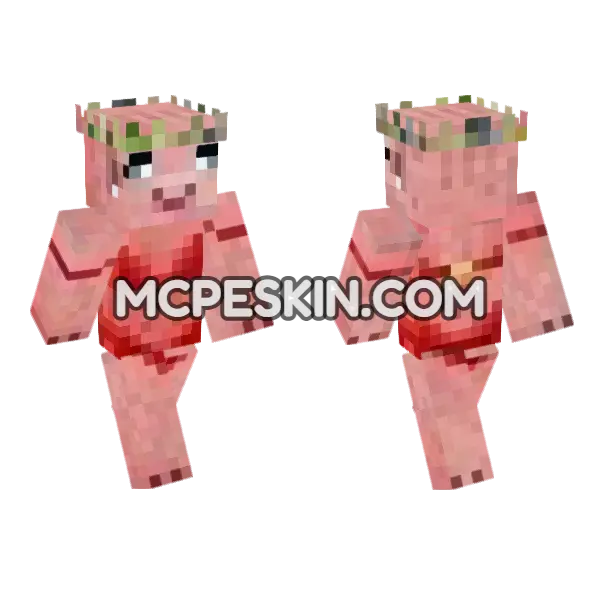 Baddie Is Saddie Minecraft Bedrock skin, front and back