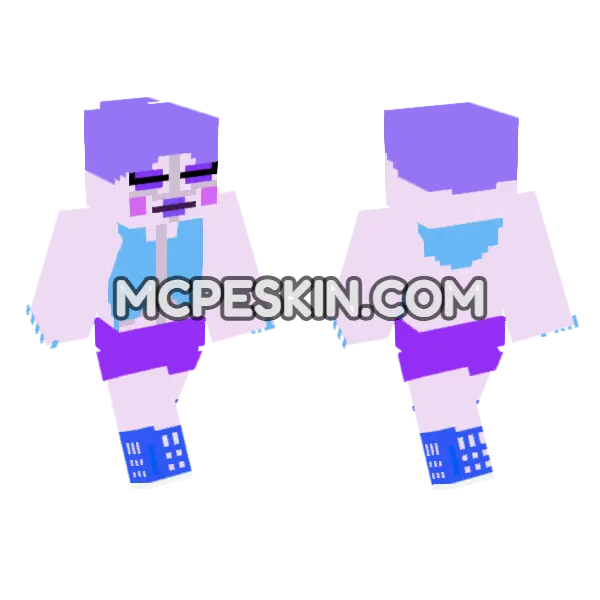 Ballora Skin Minecraft Bedrock skin, front and back