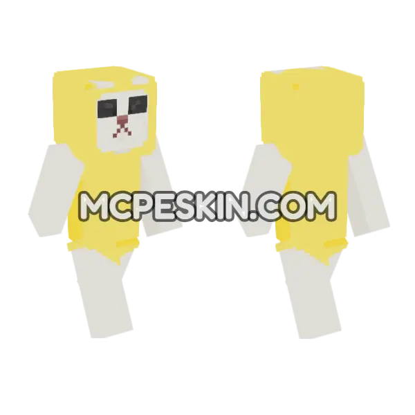 Banana Cat Outfit, front and back