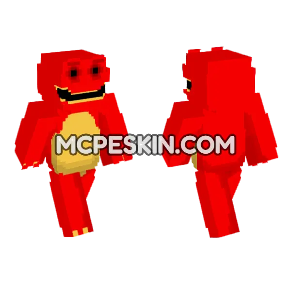 Barney Aeon Evil Modes Minecraft Bedrock skin, front and back