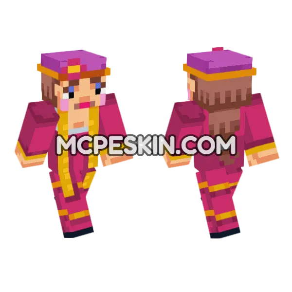 Baroness Witch Minecraft Bedrock skin, front and back