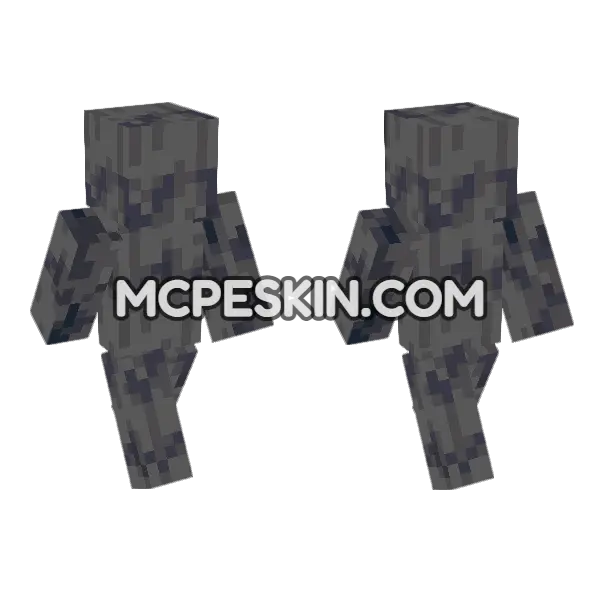 Basalt Side Minecraft Bedrock skin, front and back