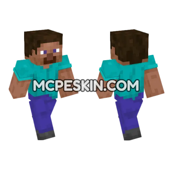 Bat Steve Minecraft Bedrock skin, front and back
